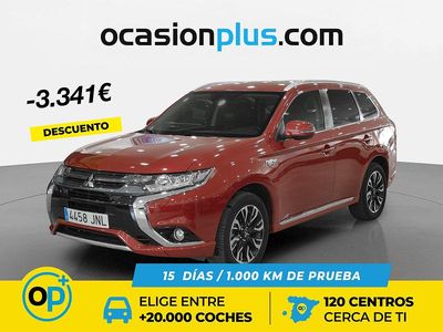 Rojo Usado 2016 Mitsubishi Outlander P-HEV SUV | 16.649 € (Precio justo)