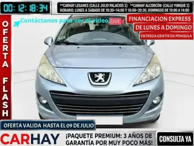 Usado Peugeot 207 92 CV (67 kW) 2010 Azul Utilitario