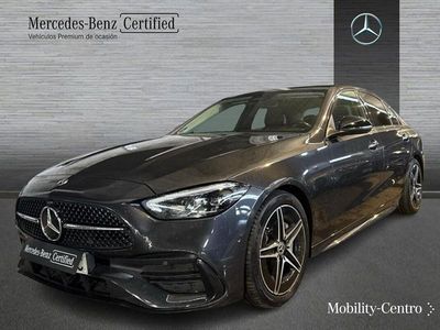 Usado Mercedes C220 AMG line 200 CV (147 kW) 2021 Graphite grey  metallic paint Berlina
