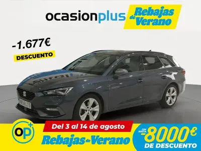 Usado Seat Leon FR 150 CV (110 kW) 2021 Gris Familiar