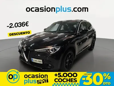 Usado Alfa Romeo Stelvio Super 180 CV (132 kW) 2018 Negro SUV
