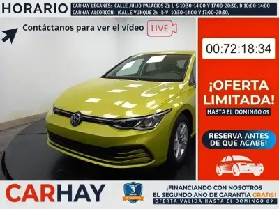 Usado VW Golf VIII Life 150 CV (110 kW) 2020 Verde Berlina