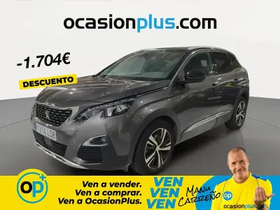 Usado Peugeot 3008 GT-line 130 CV (95 kW) 2019 Gris SUV