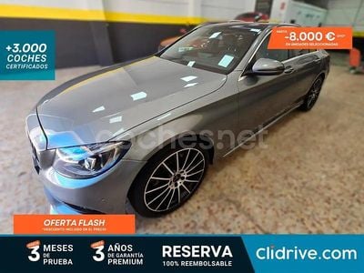 Usado Mercedes C220 AMG line 170 CV (125 kW) 2014 Gris / plata Berlina