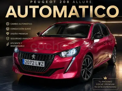 Usado Peugeot 208 Allure 100 CV (73 kW) 2022 Granate Utilitario