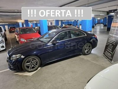 Usado Mercedes C200 184 CV (135 kW) 2018 Azul Berlina