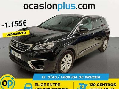 Usado Peugeot 5008 Active 120 CV (88 kW) 2017 Negro SUV