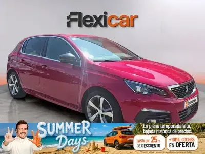 Usado Peugeot 308 GT-line 130 CV (95 kW) 2019 Rojo Berlina