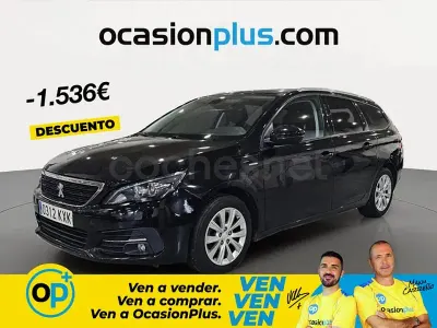 Usado Peugeot 308 SW Style 130 CV (95 kW) 2019 Negro Familiar