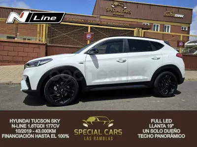 Usado Hyundai Tucson N Line 177 CV (130 kW) 2019 Blanco SUV