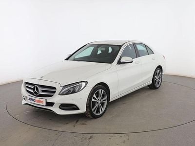 Usado Mercedes C220 Avantgarde 170 CV (125 kW) 2015 Blanco Berlina