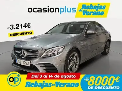 Usado Mercedes C200 184 CV (135 kW) 2018 Gris / plata Berlina