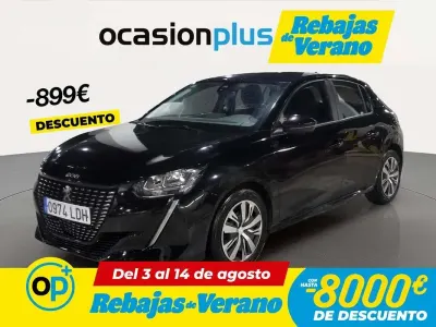 Usado Peugeot 208 Active 75 CV (55 kW) 2019 Negro Utilitario