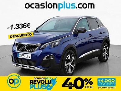 Usado Peugeot 3008 GT-line 130 CV (95 kW) 2020 Azul SUV