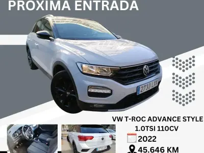 Usado VW T-Roc Life 109 CV (80 kW) 2022 Gris SUV