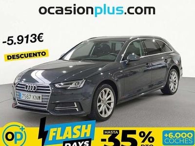 Usado Audi A4 S-Line 170 CV (125 kW) 2018 Gris Familiar