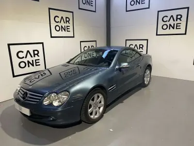 Usado Mercedes SL500 306 CV (225 kW) 2002 Azul Descapotable