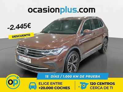 Marrón Usado 2021 VW Tiguan Life SUV | 26.900 € (Precio justo)
