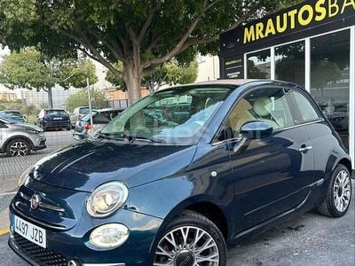 Azul Usado 2017 Fiat 500 Descapotable | 7290 € (Precio justo)
