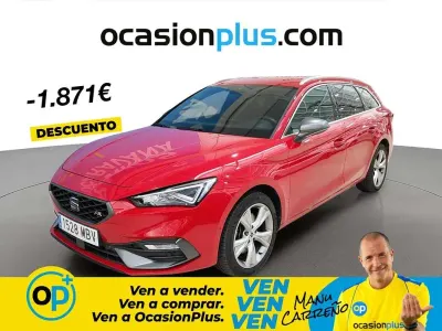 Usado Seat Leon ST FR 131 CV (96 kW) 2022 Rojo Familiar