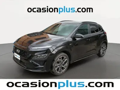 Usado Hyundai Kona N Line 136 CV (100 kW) 2021 Negro SUV