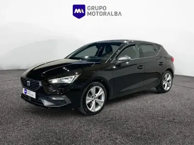 Usado Seat Leon FR 150 CV (110 kW) 2023 Negro Berlina