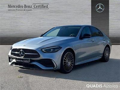 Usado Mercedes C220 AMG line 200 CV (147 kW) 2024 Plata hightech