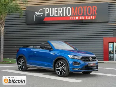 Usado VW T-Roc Cabriolet R-line 150 CV (110 kW) 2021 Azul Descapotable