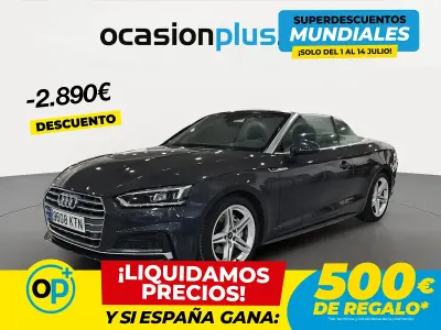 Usado Audi A5 Cabriolet S-Line 190 CV (139 kW) 2019 Gris Descapotable