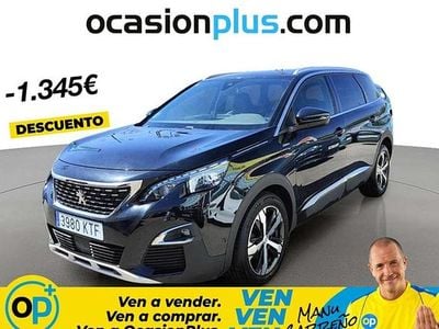 Usado Peugeot 5008 GT-line 131 CV (96 kW) 2019 Negro SUV