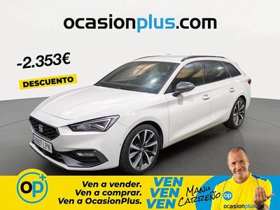 Usado Seat Leon FR 150 CV (110 kW) 2021 Blanco Familiar