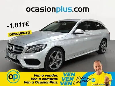 Usado Mercedes C220 170 CV (125 kW) 2018 Gris / plata Familiar
