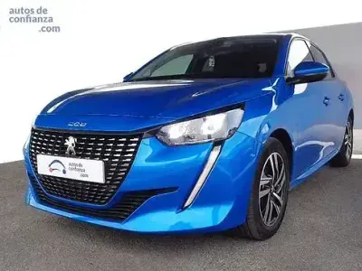 Usado Peugeot 208 Allure 100 CV (73 kW) 2023 Azul Utilitario