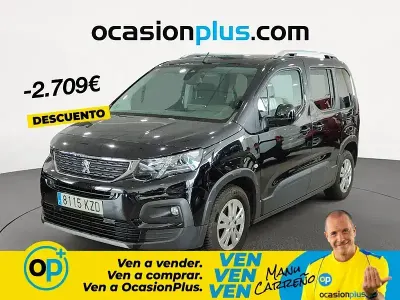 Usado Peugeot Rifter Allure 130 CV (95 kW) 2019 Negro Monovolumen