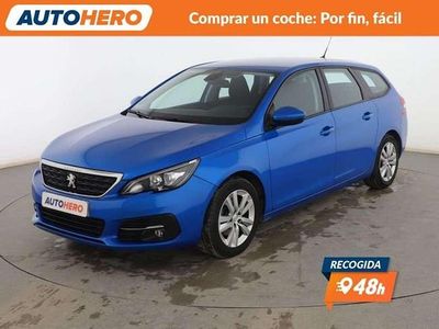 Usado Peugeot 308 Active 110 CV (80 kW) 2020 Azul Utilitario