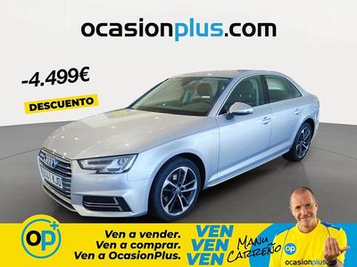 Usado Audi A4 S-Line 150 CV (110 kW) 2018 Gris Berlina