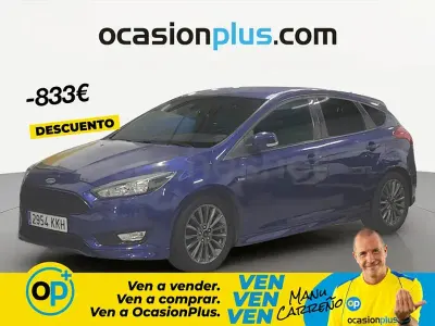 Usado Ford Focus ST-Line 125 CV (91 kW) 2018 Azul Berlina
