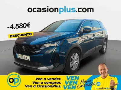 Usado Peugeot 5008 Active 130 CV (95 kW) 2022 Azul SUV