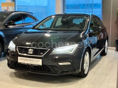 Usado Seat Leon FR 184 CV (135 kW) 2017 Negro Berlina