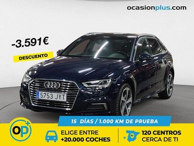 Usado Audi A3 e-tron Sport 204 CV (150 kW) 2017 Azul Utilitario