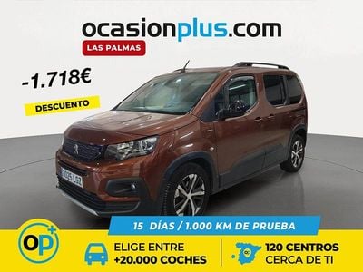 Marrón Usado 2020 Peugeot Rifter GT-line Monovolumen | 18.900 € (Precio justo)