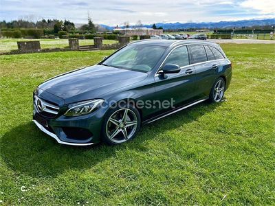 Usado Mercedes C220 AMG line 170 CV (125 kW) 2016 Gris / plata Familiar