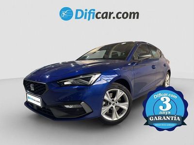 Usado Seat Leon FR 204 CV (150 kW) 2021 Azul
