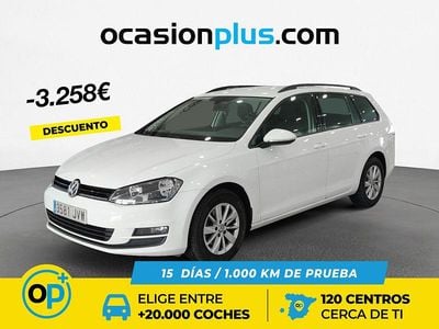 Usado VW Golf VII Business 110 CV (80 kW) 2016 Blanco Familiar