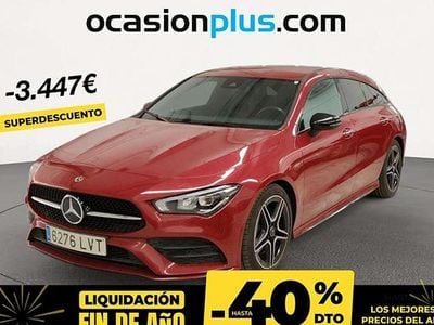 Rojo Usado 2021 Mercedes CLA200 Shooting Brake Familiar | 25.503 € (Buen precio)