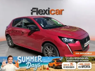 Usado Peugeot 208 Active 75 CV (55 kW) 2022 Rojo Utilitario