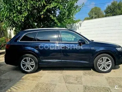 Usado Audi Q7 S-Line 272 CV (200 kW) 2017 Azul SUV