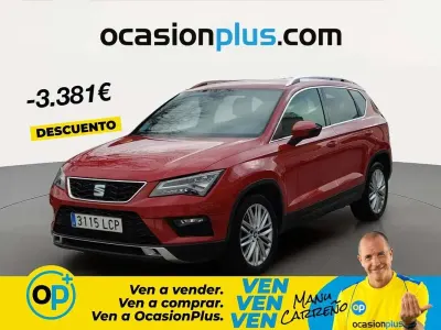 Usado Seat Ateca 4Drive 190 CV (139 kW) 2019 Rojo SUV