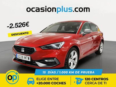 Usado Seat Leon FR 150 CV (110 kW) 2024 Rojo Berlina
