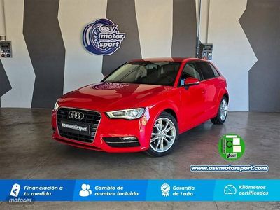Usado Audi A3 Ambition 122 CV (89 kW) 2013 Rojo Berlina